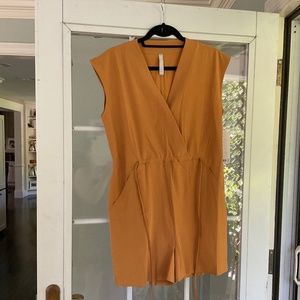Athleta Marlow Romper XS NWT Golden Yellow